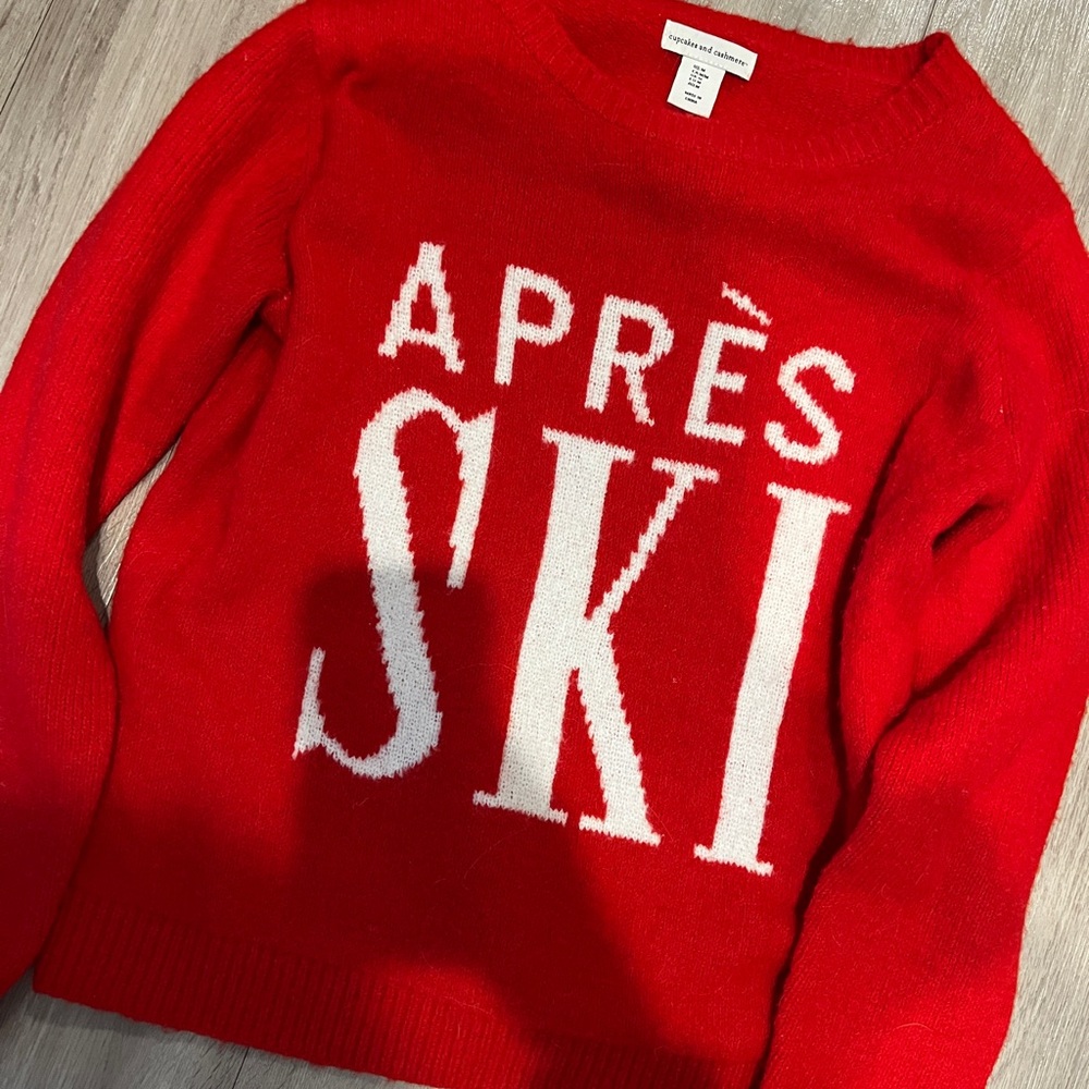 Cupcakes and Cashmere Red Après Ski Sweater